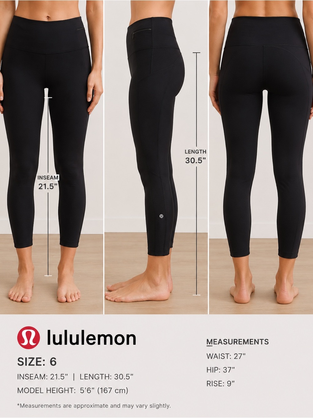lululemon athletica Black High-Rise Align Leggings